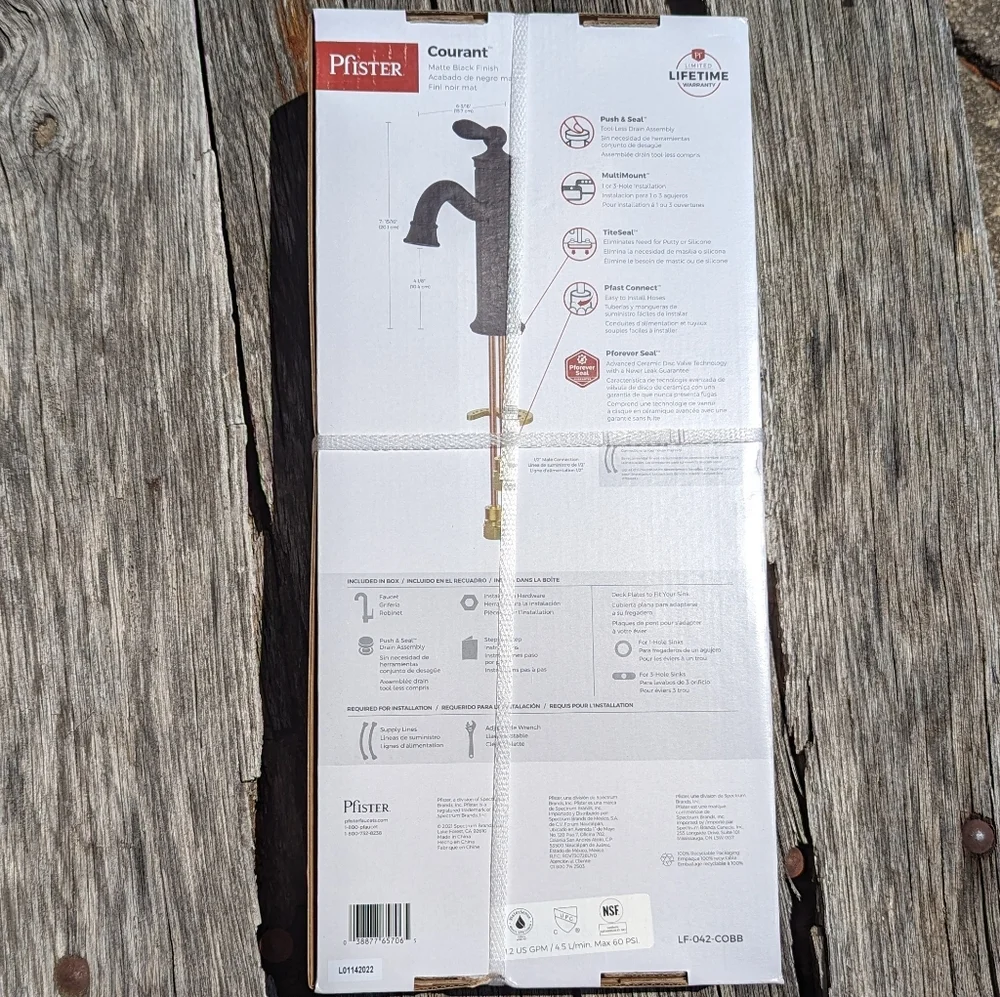 Pfister Courant Matte Black Bathroom Faucet